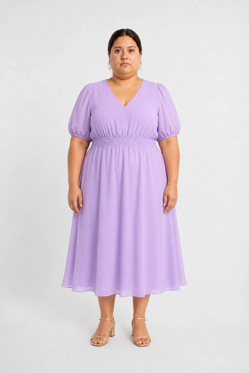 After — Stylra lilac midi dress