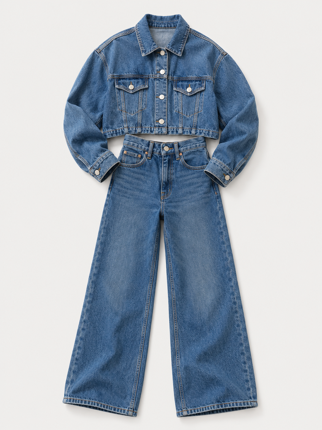 Denim set outfit
